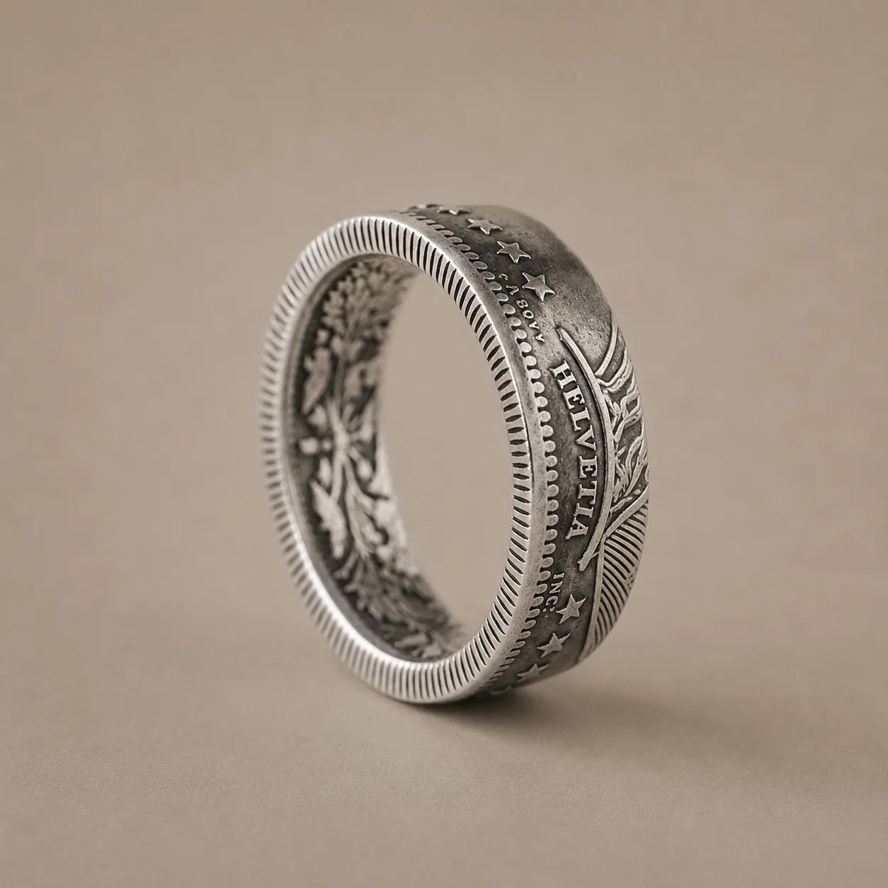 Bague 1 franc suisse Helvetia